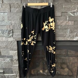 Michael Lauren Black w/ Gold Foil Joggers